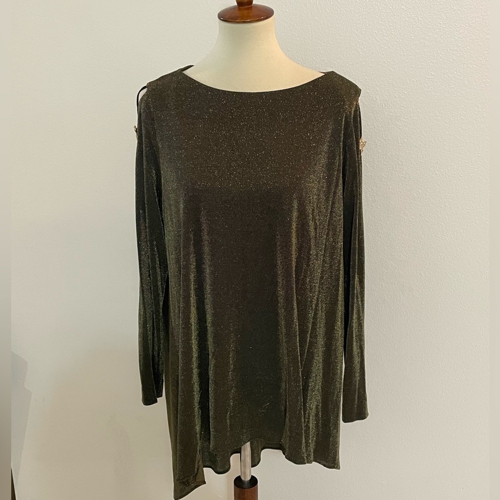 Julian Wilder tunic‎ formal wear gold and black